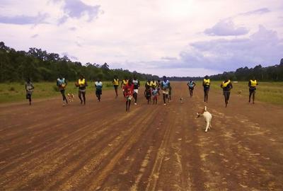 GanGan training on the airstrip 